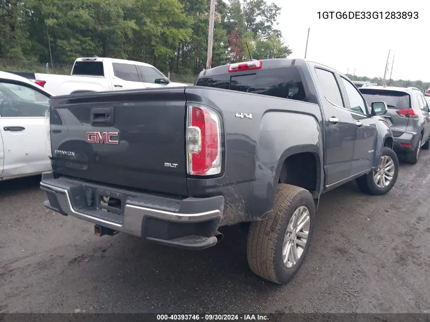 1GTG6DE33G1283893 2016 GMC Canyon Slt