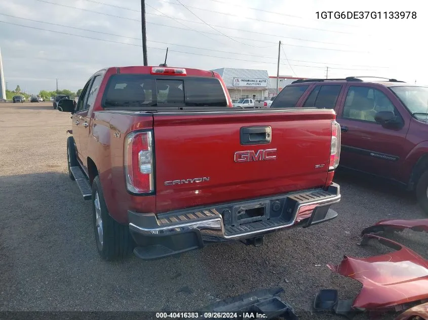 1GTG6DE37G1133978 2016 GMC Canyon Slt