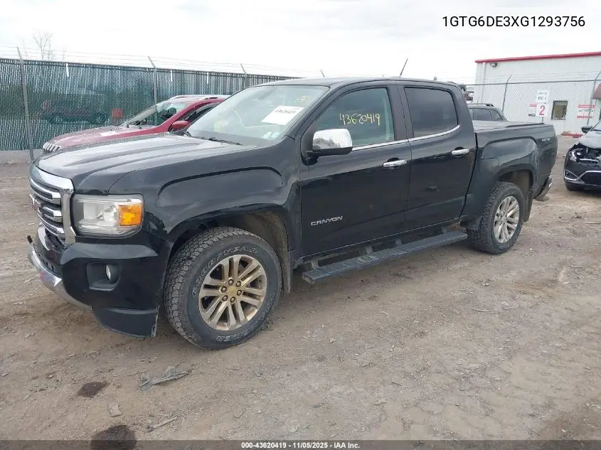 1GTG6DE3XG1293756 2016 GMC Canyon Slt