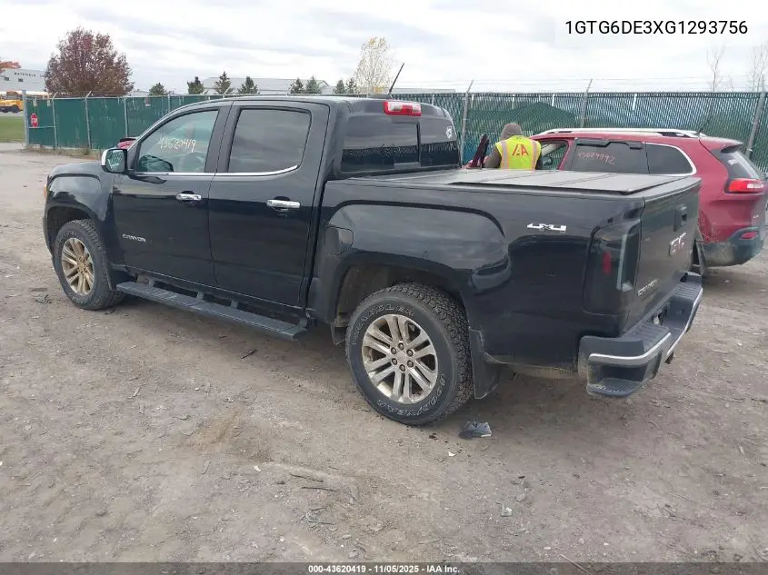 1GTG6DE3XG1293756 2016 GMC Canyon Slt