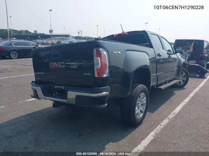 1GTG6CEN7H1290228 2017 GMC Canyon Sle