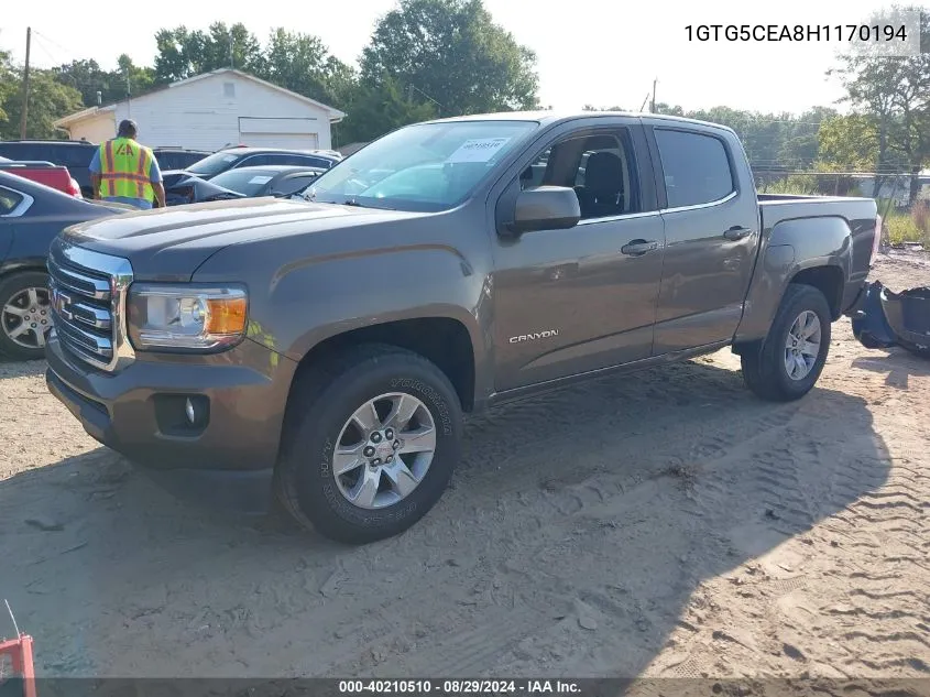 1GTG5CEA8H1170194 2017 GMC Canyon Sle