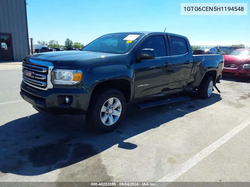 1GTG6CEN5H1194548 2017 GMC Canyon Sle