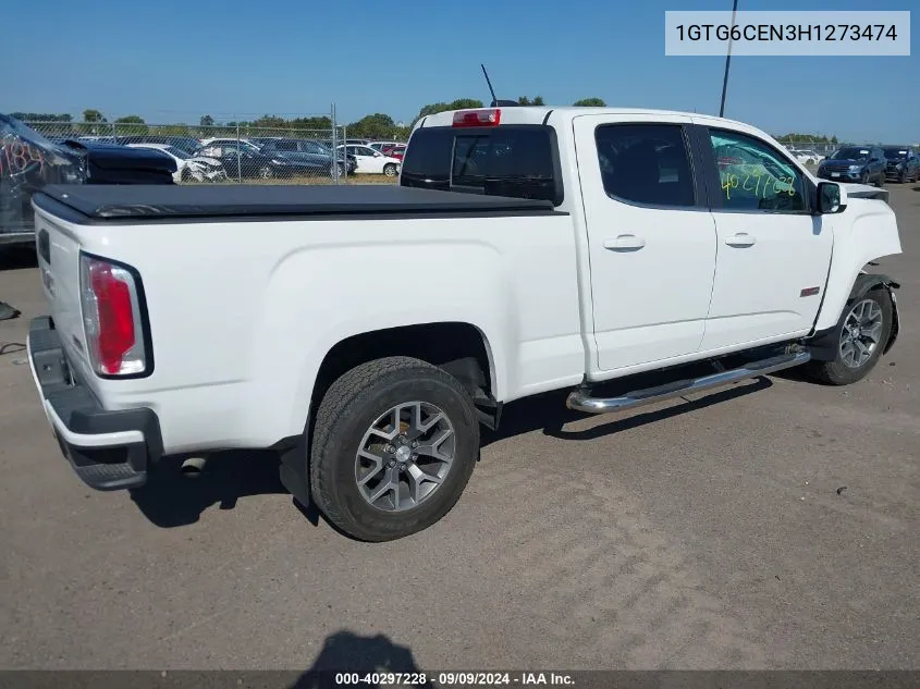 1GTG6CEN3H1273474 2017 GMC Canyon Sle