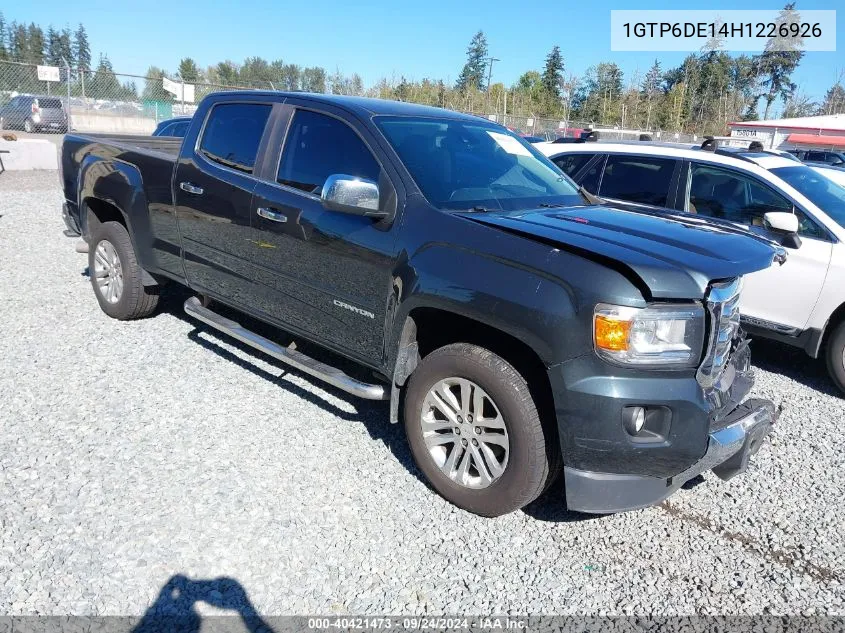 1GTP6DE14H1226926 2017 GMC Canyon Slt