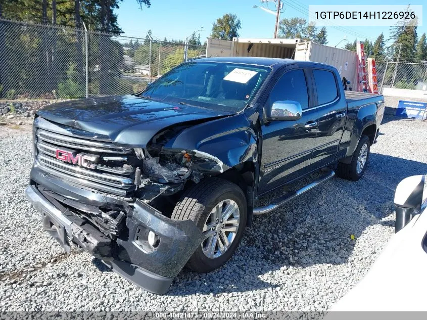 1GTP6DE14H1226926 2017 GMC Canyon Slt