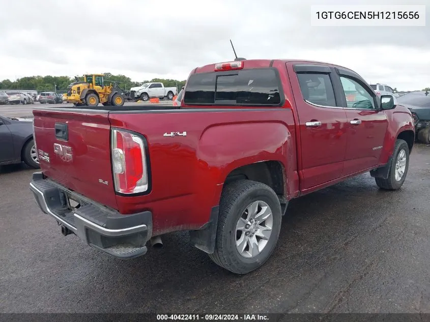 1GTG6CEN5H1215656 2017 GMC Canyon Sle