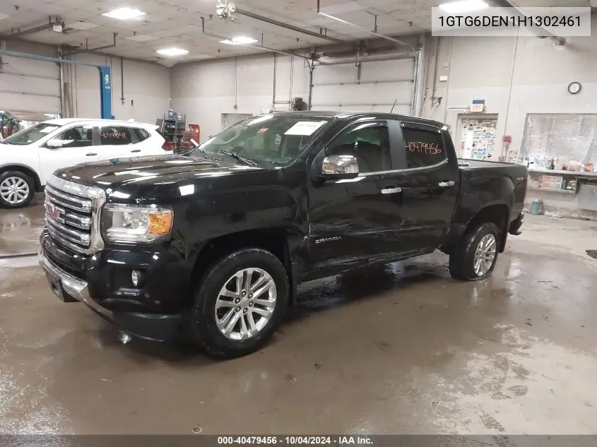 1GTG6DEN1H1302461 2017 GMC Canyon Slt