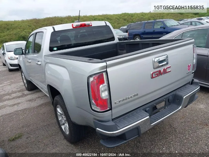 1GTG5CEA0H1155835 2017 GMC Canyon Sle