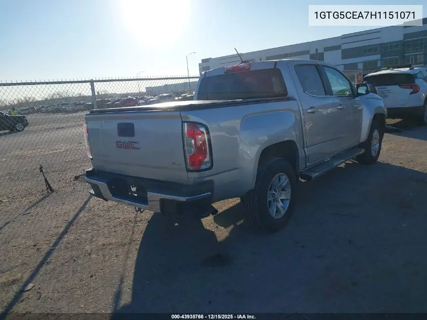 1GTG5CEA7H1151071 2017 GMC Canyon Sle