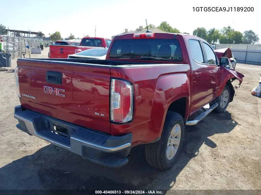 1GTG5CEA9J1189200 2018 GMC Canyon Sle