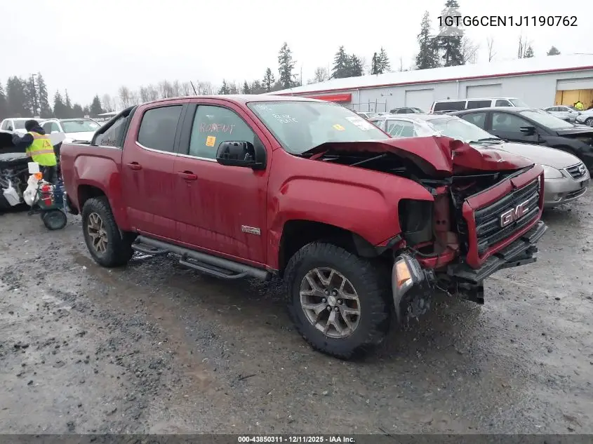 1GTG6CEN1J1190762 2018 GMC Canyon All Terrain W/Cloth