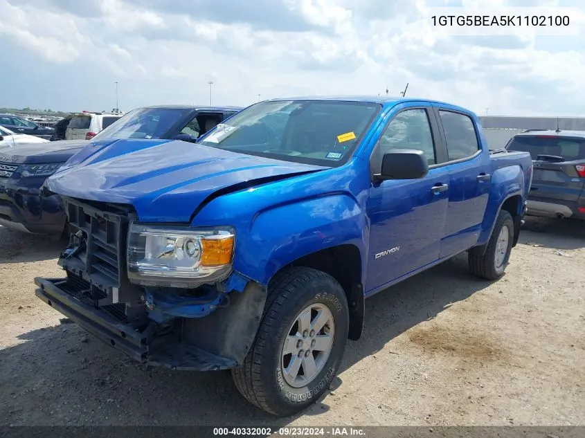 1GTG5BEA5K1102100 2019 GMC Canyon