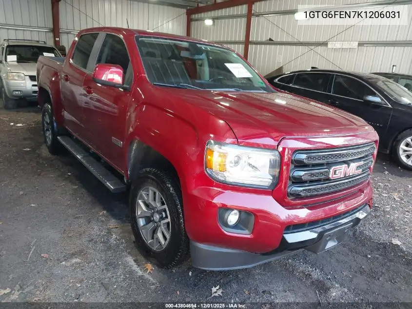 1GTG6FEN7K1206031 2019 GMC Canyon All Terrain W/Leather