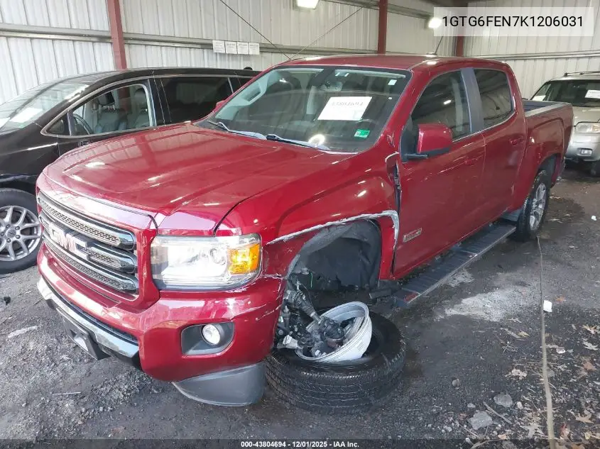 1GTG6FEN7K1206031 2019 GMC Canyon All Terrain W/Leather