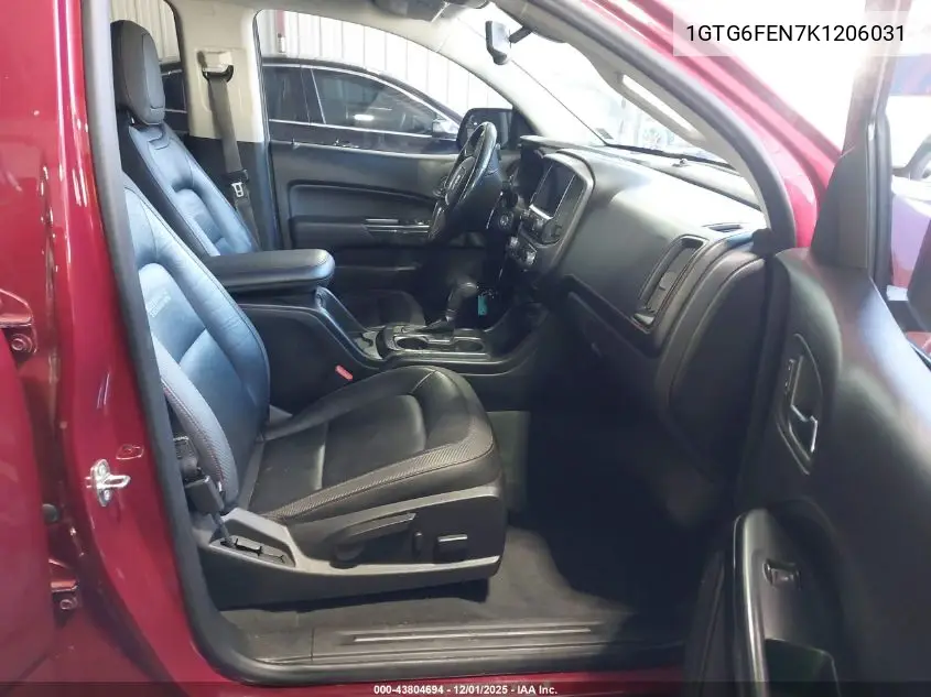 1GTG6FEN7K1206031 2019 GMC Canyon All Terrain W/Leather