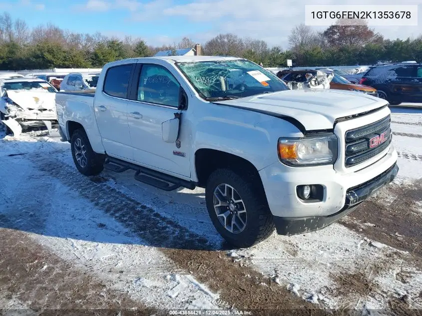 1GTG6FEN2K1353678 2019 GMC Canyon All Terrain W/Leather