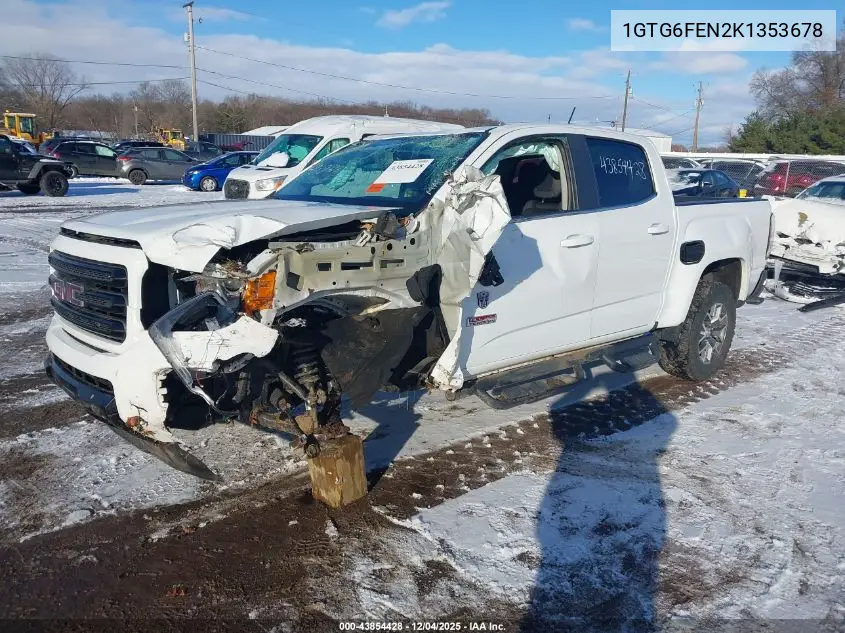 1GTG6FEN2K1353678 2019 GMC Canyon All Terrain W/Leather