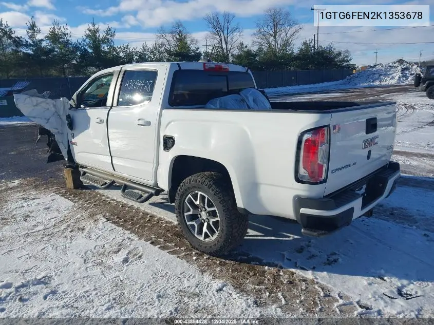 1GTG6FEN2K1353678 2019 GMC Canyon All Terrain W/Leather