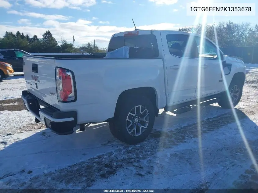 1GTG6FEN2K1353678 2019 GMC Canyon All Terrain W/Leather