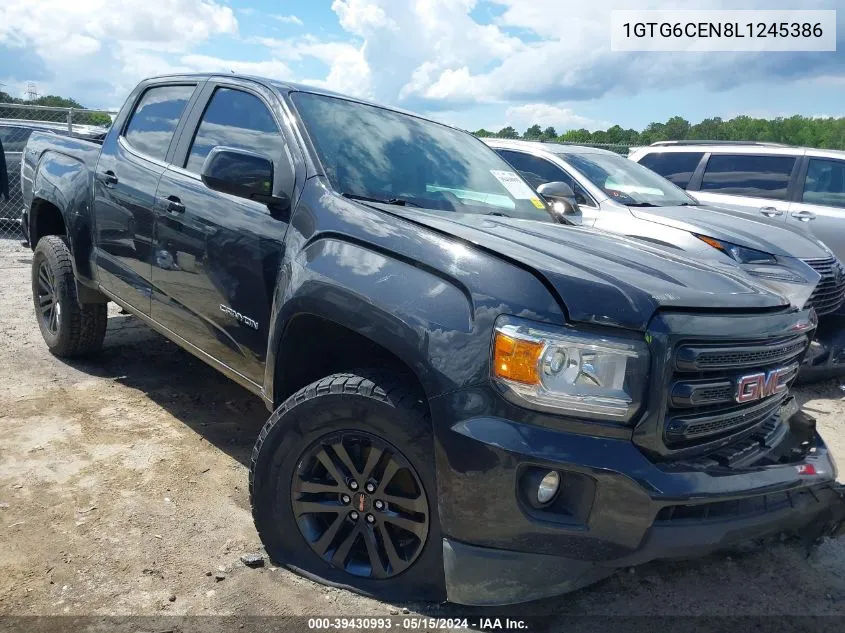 1GTG6CEN8L1245386 2020 GMC Canyon 4Wd Short Box Sle