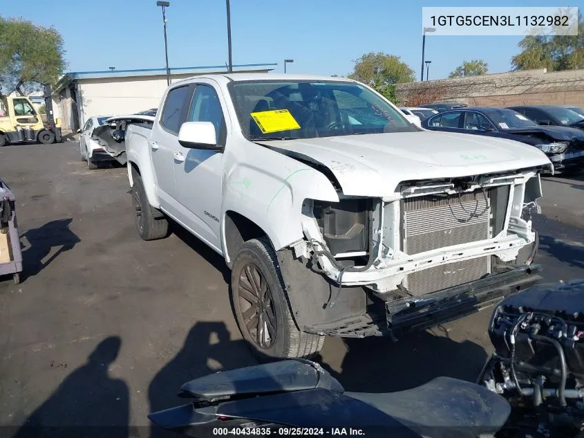 1GTG5CEN3L1132982 2020 GMC Canyon 2Wd Short Box Sle