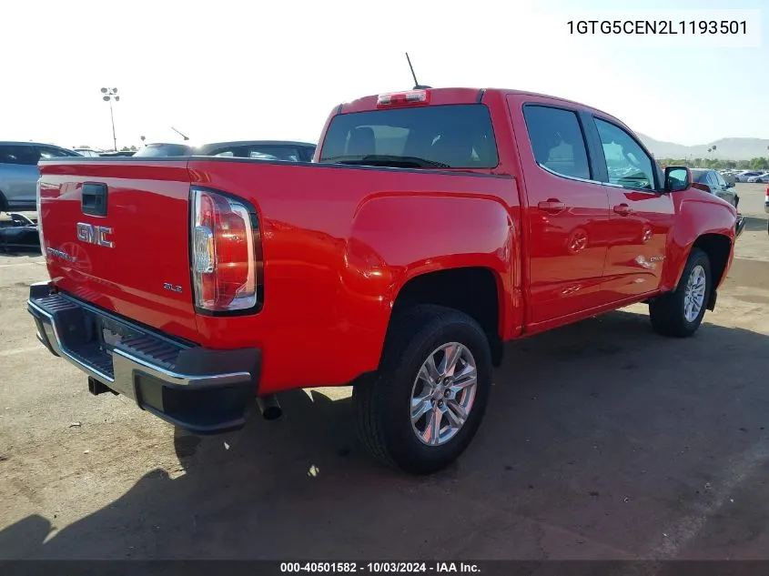 1GTG5CEN2L1193501 2020 GMC Canyon 2Wd Short Box Sle