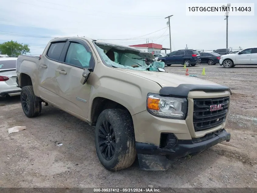 1GTG6CEN1M1114043 2021 GMC Canyon 4Wd Short Box Elevation