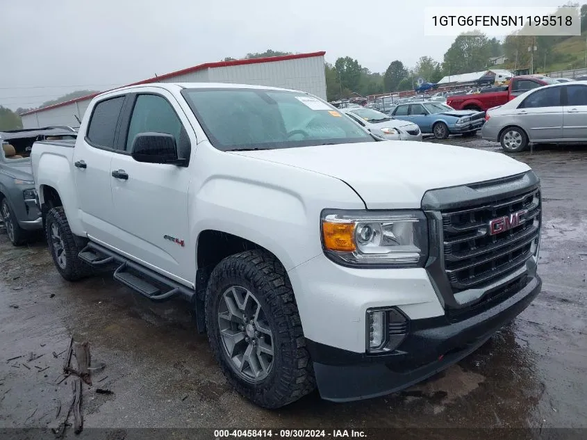 1GTG6FEN5N1195518 2022 GMC Canyon 4Wd Short Box At4 - Leather