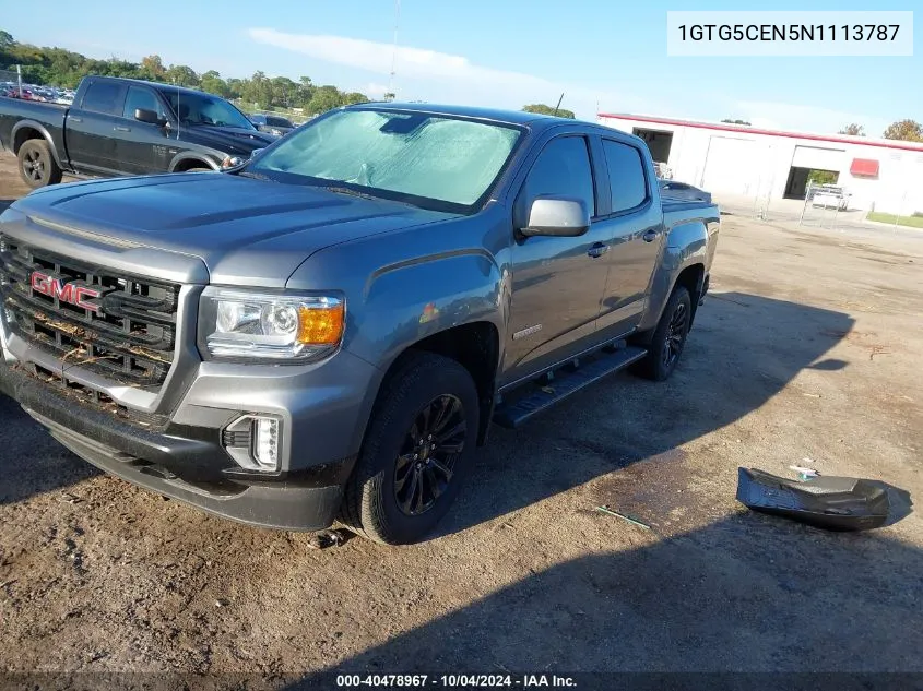 1GTG5CEN5N1113787 2022 GMC Canyon 2Wd Short Box Elevation