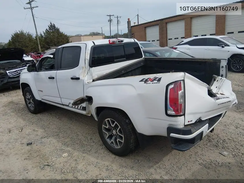 2022 GMC Canyon 4Wd Short Box At4 - Cloth VIN: 1GTG6FEN3N1160749 Lot: 44668486