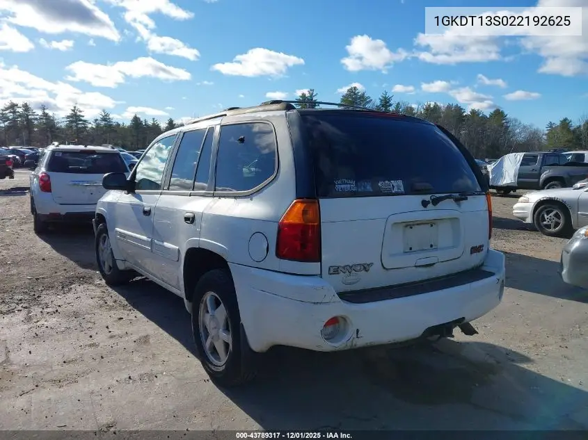 1GKDT13S022192625 2002 GMC Envoy Sle