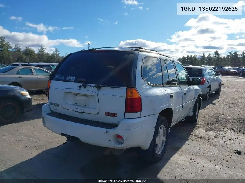 1GKDT13S022192625 2002 GMC Envoy Sle