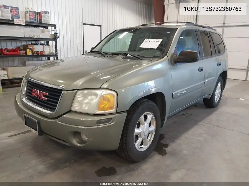 1GKDT13S732360763 2003 GMC Envoy Sle