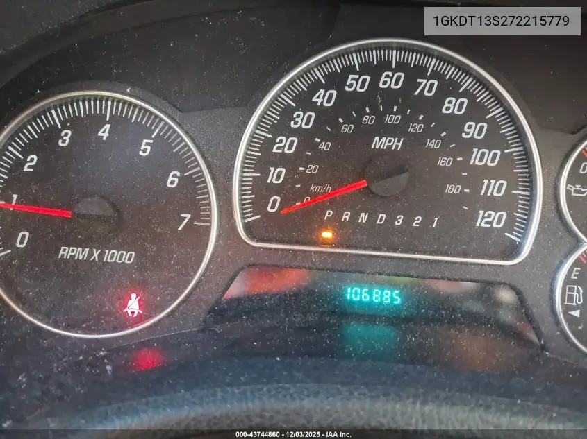 1GKDT13S272215779 2007 GMC Envoy Sle