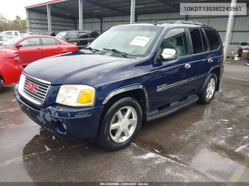 1GKDT13S382243561 2008 GMC Envoy Slt
