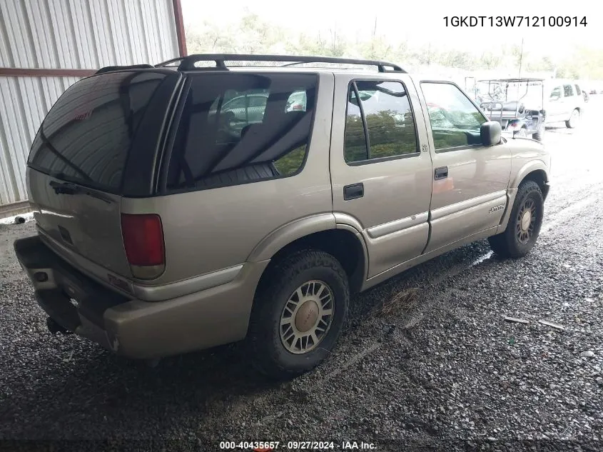 1GKDT13W712100914 2001 GMC Jimmy Sle