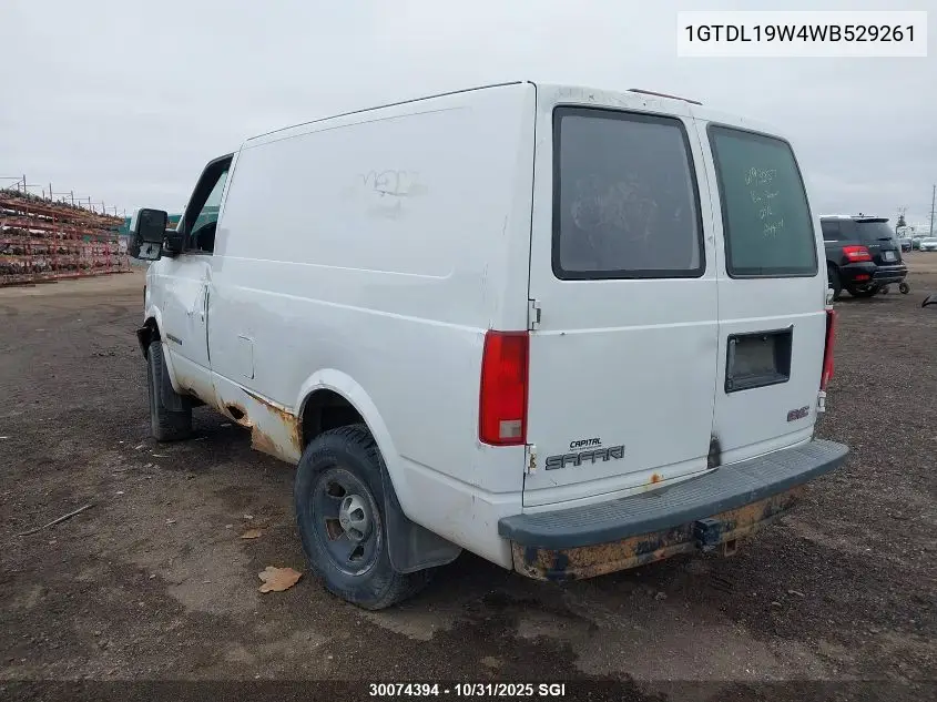 1GTDL19W4WB529261 1998 GMC Safari Xt