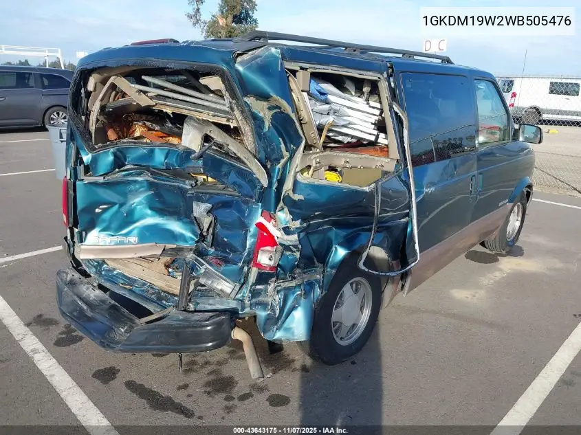 1GKDM19W2WB505476 1998 GMC Safari Sle
