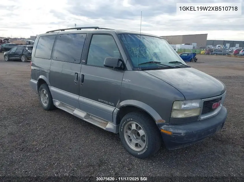 1GKEL19W2XB510718 1999 GMC Safari Xt