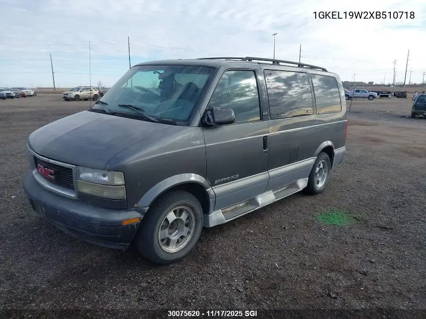 1GKEL19W2XB510718 1999 GMC Safari Xt