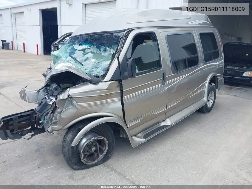 2001 GMC Savana Upfitter VIN: 1GDFG15R011118009 Lot: 45308164
