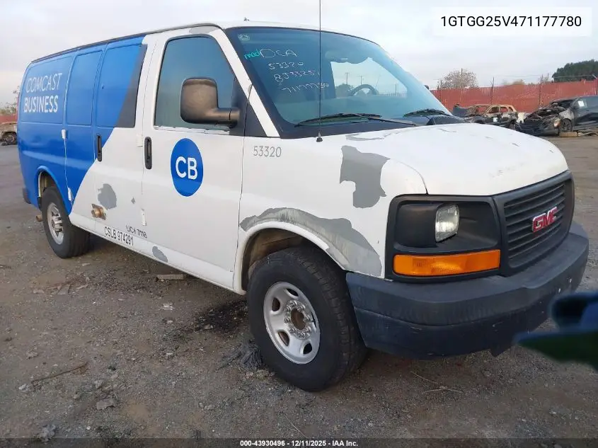 1GTGG25V471177780 2007 GMC Savana Work Van
