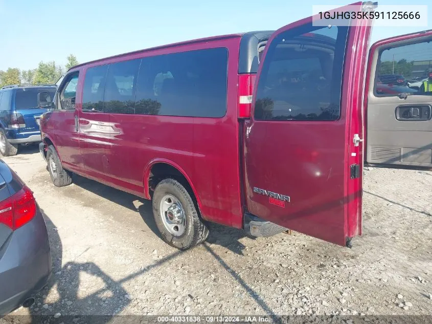 1GJHG35K591125666 2009 GMC Savana 3500 Ls