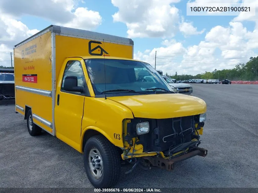 1GDY72CA2B1900521 2011 GMC Savana Cutaway Work Van