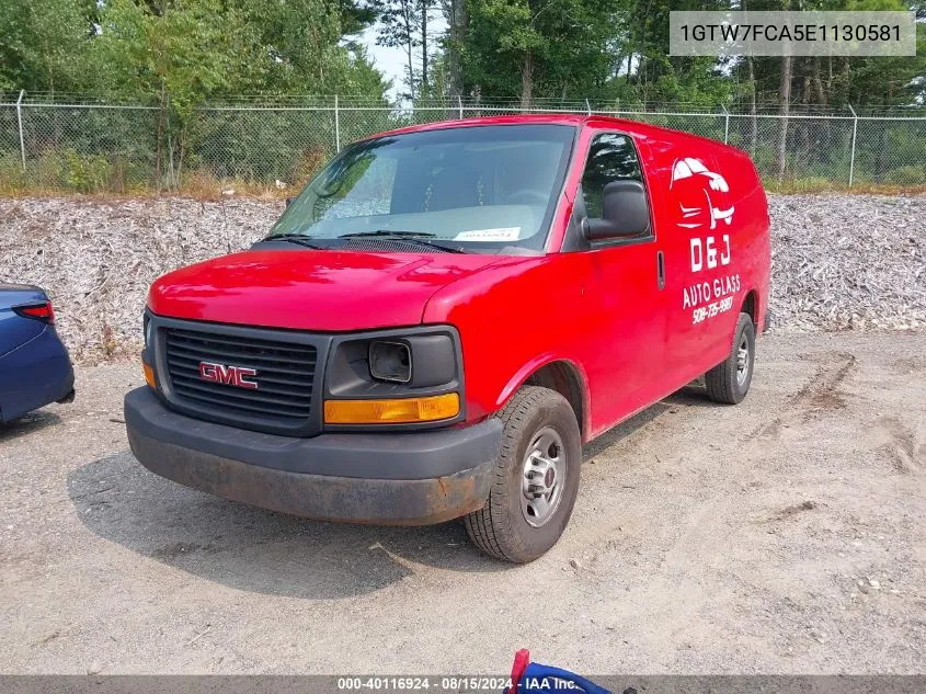 1GTW7FCA5E1130581 2014 GMC Savana 2500 Work Van