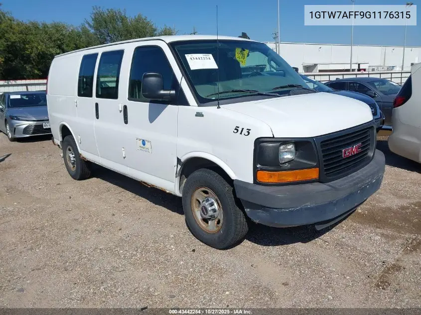 1GTW7AFF9G1176315 2016 GMC Savana 2500 Work Van