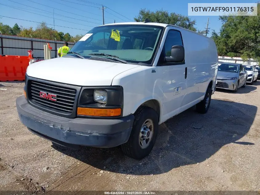 1GTW7AFF9G1176315 2016 GMC Savana 2500 Work Van