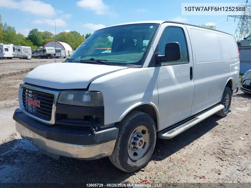 2017 GMC Savana G2500 VIN: 1GTW7AFF6H1252588 Lot: 12605729