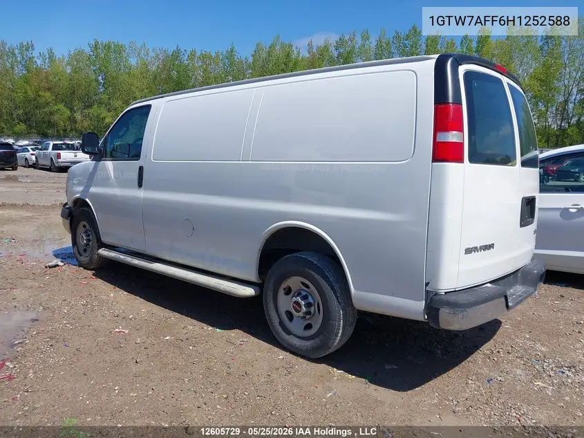 2017 GMC Savana G2500 VIN: 1GTW7AFF6H1252588 Lot: 12605729